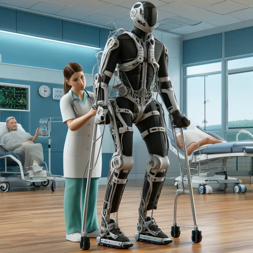 Fonctionnement d'un exosquelette motorisé