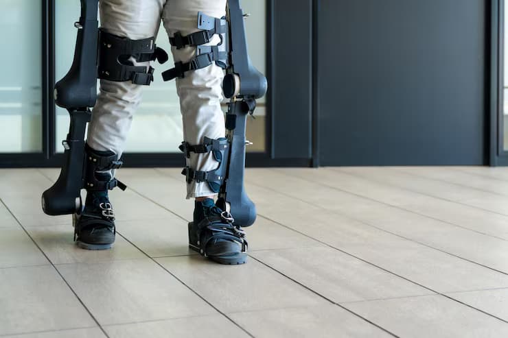 Exosquelette Skeletix présenté sur son support